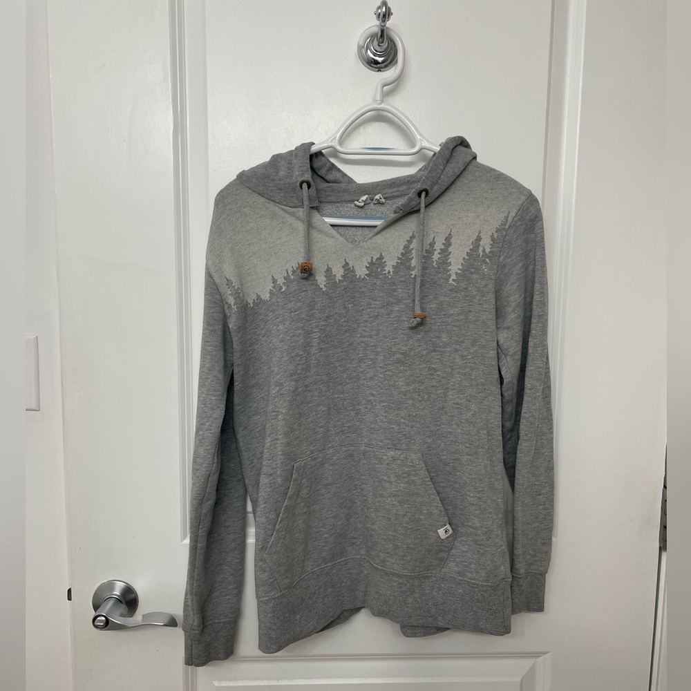Tentree gray Juniper hoodie size XSmall with modified neckline